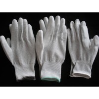 ESD PU coated palm fit Gloves